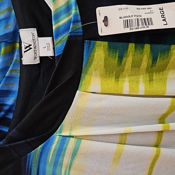 Worthington Blu Gold Static Top Size Large - Picture 5 of 5